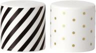 classy and chic: kate spade new york fairmount park gold dot salt and pepper set logo