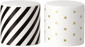 img 1 attached to Classy and Chic: Kate Spade New York Fairmount Park Gold Dot Salt and Pepper Set