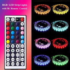 img 2 attached to 🔒 YORMICK LED Strip Lights 32.8 Ft: Remote Control, Waterproof RGB Color Changing Light Strips for Christmas, Indoor Bedroom & More