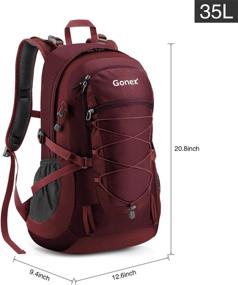 img 3 attached to 🎒 Водонепроницаемый походный рюкзак Gonex - включает водонепроницаемую функцию