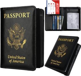 img 2 attached to 🛂 Optimized Passport Vaccine Holder Travel Wallet with Additional Travel Accessories