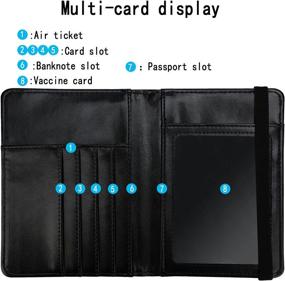 img 1 attached to 🛂 Optimized Passport Vaccine Holder Travel Wallet with Additional Travel Accessories
