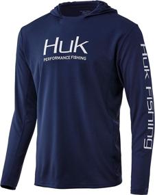 img 4 attached to HUK Performance Fishing Hoodie Sargasso Outdoor Recreation for Outdoor Clothing