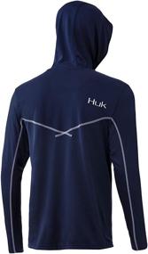img 3 attached to HUK Performance Fishing Hoodie Sargasso Outdoor Recreation for Outdoor Clothing