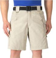 5.11 tactical men's 9-inch work shorts: durable cotton canvas, action waistband, 7 pockets – style 73285 logo