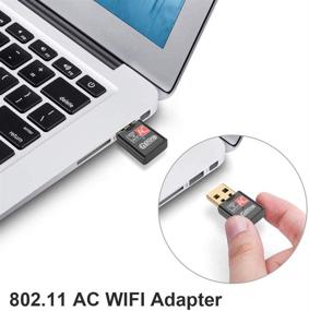 img 2 attached to 📡 Gshine Dual Band USB Wi-Fi Adapter 600mbps: 2.4GHz/5GHz Mini Wireless Card - Windows & Mac Compatible