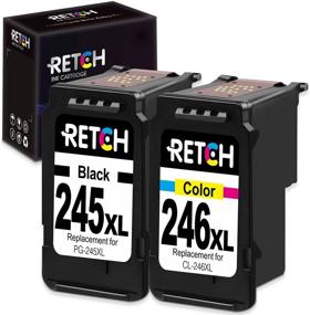 img 4 attached to 🖨️ RETCH Рециклированные картриджи 245 и 246, комбо-пакет - Замена Canon PG-245XL CL-246XL PG-243 CL-244 для Canon PIXMA MX492 MX490 MG2920 MG2420 MG2520 MG2522, совместимо с лоткой струйного принтера.