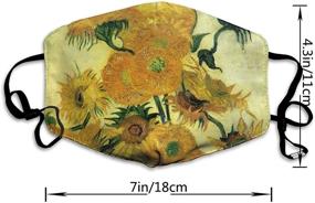 img 1 attached to 🌻 Vibrant Sunflowers Pattern Facial Decorations: Colorful Printed Accessories for Face