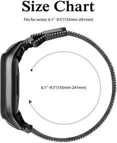img 1 attached to Vanjua Replacement Stainless Magnetic Compatible Wearable Technology