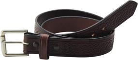 img 2 attached to Mens Black Leather Celtic Belt