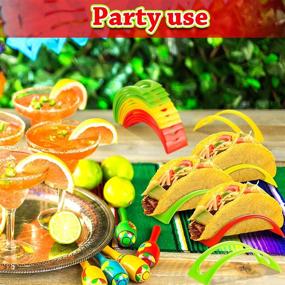 img 2 attached to 🌮 Convenient Plastic Taco Holder Stand for Tortillas and Burritos – Perfect for Home, Party, or Restaurants