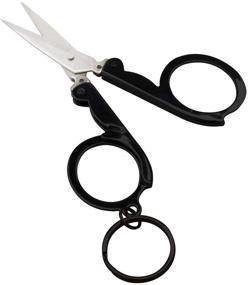 img 3 attached to 🔪 Munkees Mini Folding Scissors Keychain: Compact Stainless Steel Cutter for Crafting, Emergency, Survival, Camping, and More