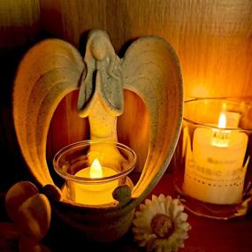 img 2 attached to 🕯️ Memorial Sympathy Angel Candle Gifts: Honoring Your Loved One with Condolence, Bereavement, and Remembrance Gifts during Grief and Funeral