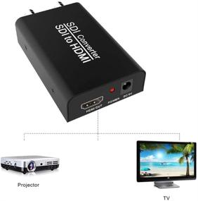 img 1 attached to 🔌 ABLEWE преобразователь SDI в HDMI: аудио и видео конвертер с двумя портами, поддерживает SD-SDI/HD-SDI/3G-SDI в HDMI