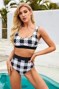 img 3 attached to SENSERISE Swimdress Swimwear Swimsuit Boyshort Women's Clothing for Swimsuits & Cover Ups