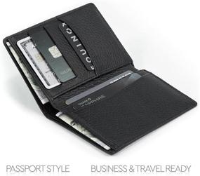 img 2 attached to Otto Angelino Bifold Leather Wallet Men's Accessories