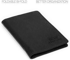 img 1 attached to Otto Angelino Bifold Leather Wallet Men's Accessories