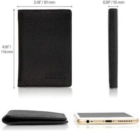 img 3 attached to Otto Angelino Bifold Leather Wallet Men's Accessories