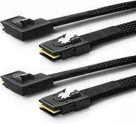 🔌 cablecreation 2 pack internal sff 8087 36pin: high-quality connector cables for efficient data transfer логотип