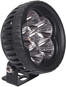 img 3 attached to 🔦 Round LED Lights - 3 Inch Fog Lights (2 Pieces), 18W, 1800 Lumens, Spotlights for Trucks, Tractors, ATVs, UTVs, Golf Carts, and Boats