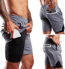 img 4 attached to 🩳 Zaga-Lanka Hybrid Liner Shorts for Men – Versatile 2-in-1 Design for Optimal Performance