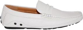 img 1 attached to 👞 Stand Out in Style with KRAZY SHOE ARTISTS White Loafer: Making a Statement!