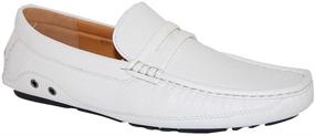 img 3 attached to 👞 Stand Out in Style with KRAZY SHOE ARTISTS White Loafer: Making a Statement!