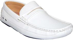 img 4 attached to 👞 Stand Out in Style with KRAZY SHOE ARTISTS White Loafer: Making a Statement!