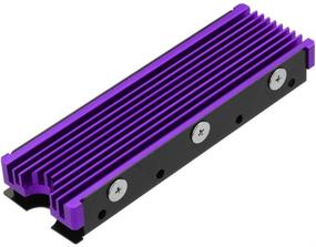 img 4 attached to 🔥 Heatsinks with Double-Sided Cooling Design (Purple) - 2280mm