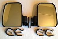 🔍 enhanced side view mirrors for polaris and john deere utvs with round roll bars logo