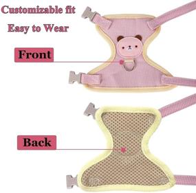 img 1 attached to 🐱 KMNKSCN Cat Harness and Leash Set: Escape-Proof, Adjustable, and Lightweight Vest for Walking Kittens - Control, Comfort, and Style