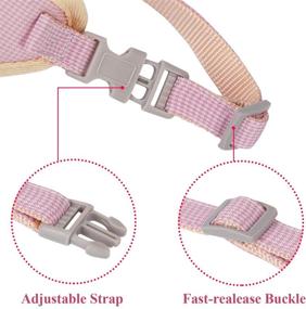 img 2 attached to 🐱 KMNKSCN Cat Harness and Leash Set: Escape-Proof, Adjustable, and Lightweight Vest for Walking Kittens - Control, Comfort, and Style