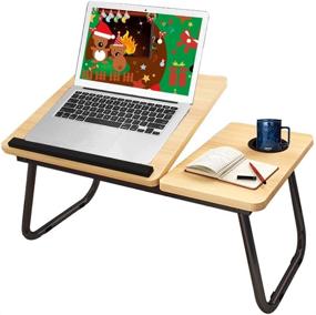 img 4 attached to Asltoy Foldable Notebook Adjustable Portable Laptop Accessories and Stands