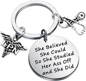 img 4 attached to 🎉 BEKECH LPN Licensed Practical Nurse Graduation Keychain: Celebrating Dedication and Perseverance