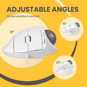 img 3 attached to Перикс ПЕРИМАЙС-520W Эргономичная USB-трекбольная мышь - 2 варианта угла наклона - 8 кнопок колесо наклона - белый (11766)