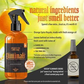 img 3 attached to Eliminati Multi-Use Air Freshener for Bathroom, Pet Poop & Other Household Odors - Angry Orange Toilet Spray & Odor Eliminator, Citrus Orange Spice Scented, 6oz