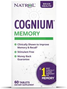 img 4 attached to 💡 Таблетки Natrol Cognium: продвинутая поддержка здоровья мозга, #1 клинически исследована, улучшает память и воспоминания, формула без стимуляторов, 100 мг, 60 штук