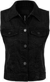 img 4 attached to Design Olivia Womens Sleeveless Distressed