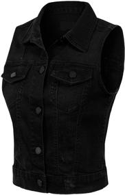 img 3 attached to Design Olivia Womens Sleeveless Distressed