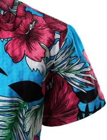 img 1 attached to 🌺 JOGAL Hawaiian Boys' Floral Casual Button Clothing, Tops, Tees & Shirts