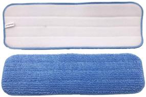 img 3 attached to Pack of 8 Blue Microfiber Spray Mop Replacement Heads | Reusable Refills | Compatible with Wet/Dry Mops | Fits Floor Care System