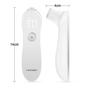 img 1 attached to 🌡️ Digital Forehead Thermometer for Fever - Fast & Accurate Reading - Ideal for Baby, Adult - by Famidoc