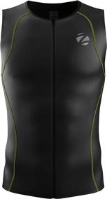 img 3 attached to 🏊 Zimco Men's Performance Triathlon Tank Top Singlet - Full Zipper, Swim Bike Run