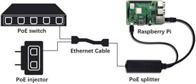 img 2 attached to 🔌 PoE Splitter 5V [2-Pack] by UCTRONICS - Active IEEE 802.3af Compliant PoE to Micro USB Adapter for Raspberry Pi 2/3, Tablets, Dropcam, and More