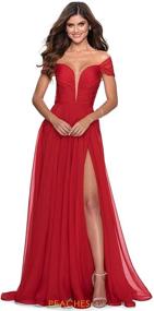 img 3 attached to LarryDress Bridesmaid Dresses Wedding Shoulder Women's Clothing