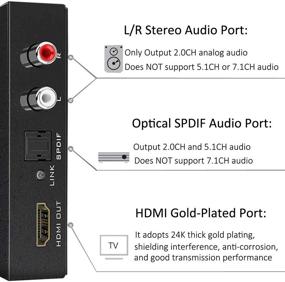 img 1 attached to Улучшите звуковую систему: AuviPal 1080P HDMI аудио экстрактор - подключите Firestick, Apple TV, Roku и многое другое!