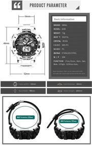 img 1 attached to KXAITO Waterproof Military Stopwatch 8045_White