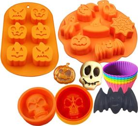 img 4 attached to Silicone Halloween Pumpkin Nonstick Chocolate