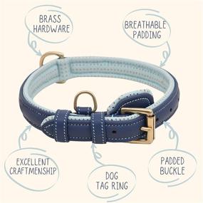 img 3 attached to 🐾 PawFurEver Faux Leather Dog Collar: Padded, Elegant Design for Comfortable & Stylish Dogs! (Small to X-Large Breeds)