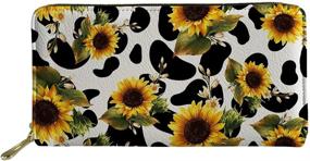 img 4 attached to Freewander Moneybag Holder Zipper Sunflower Women's Handbags & Wallets